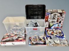 A large quantity of Lego Star Wars sets and figures, quantity of instruction books,