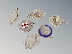 A collection of silver medals