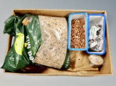 A box of bird feed