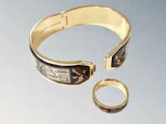 A Michala Grey jewellery bangle and ring