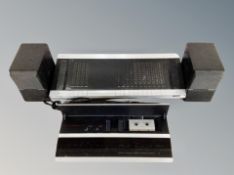 A Bang and Olufsen Beomaster 1700 receiver together with an Beochord 2000 tape deck and pair of