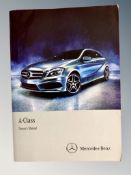 Ten Mercedes-Benz Driver's Manuals/Owner Booklets in Original Wallets : All A-Class models.