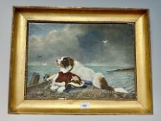 Danish School, The rescue, oil on canvas,