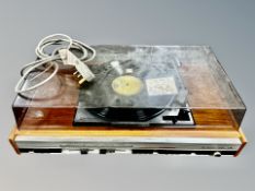 An HMV record player with Garrard SP25 MK IV turntable