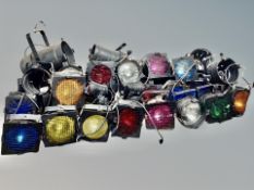 A large quantity of disco spot lights CONDITION REPORT: Sold as seen and without