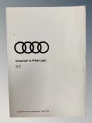 Ten Audi Q3 Manuals/Owner Booklets in Original Wallets.