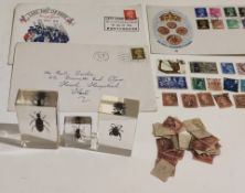 A collection of stamps,