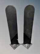 A pair of Jamo silhouette floor standing speakers,