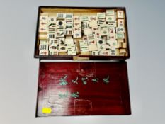 A Mahjong set in box