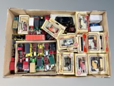 A collection of boxed and unboxed die cast vehicles, Day's Gone, Lledo,