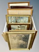 A box of continental pictures,