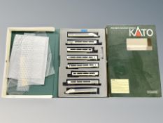 A Kato N scale 10-327 Eurostar eight car set in box