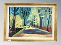 Danish School, Abstract tree study, oil on canvas,