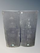 A large pair of RCF floor standing speakers,