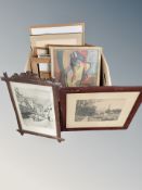 A box of continental pictures,