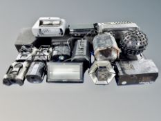 Eleven various disco lights CONDITION REPORT: Sold as seen and without guarantee,