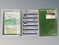 A Kato N scale 10-377 E2 six car locomotive set in box