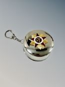 A Soviet military collapse cup with keychain