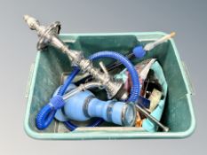 An Eastern hookah pipe and bag of assorted flavours