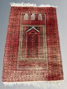 An Afghan Balouch prayer rug 82 cm x 125 cm