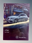 Ten Mercedes-Benz Driver's Manuals/Owner Booklets in Original Wallets : All A Class models.