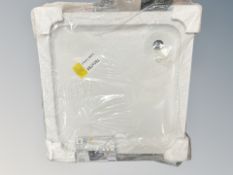 A 760 mm x 760 mm ceramic shower tray