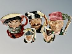 Three Royal Doulton character jugs - The lumberjack D6610,