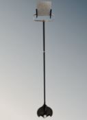 A contemporary decorative standard lamp