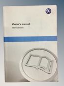 Ten VW Golf Driver's Manuals/Owner Booklets in Original Wallets.