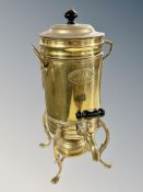 A brass Turkish coffee pot,