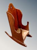 A 19th century child's lambing chair on rockers