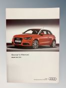 Ten Audi A1/S1 Driver's Manuals/Owner Booklets in Original Wallets.