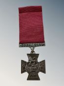 A replica Victoria cross