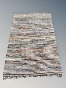 A John Lewis fringed rug 194 cm x 123 cm