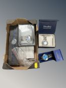 A group of modern wristwatches including Henley,