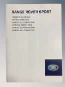 Ten Land Rover Range Rover Manuals/Owner Booklets in Original Wallets : 6 x Range Rover Sport and 4
