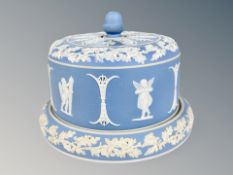 A Wedgwood Jasperware cheese dish and cover