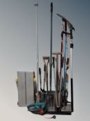 A folding aluminium stand,