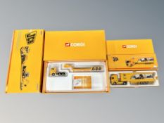 Two Corgi limited edition 1:50 scale JCB models