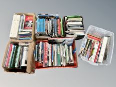 Six boxes of books relating to trains