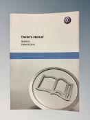 Ten VW Scirocco Driver's Manuals/Owner Booklets in Original Wallets.