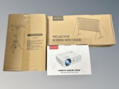 A boxed Vankyo Leisure 430W portable video projector,