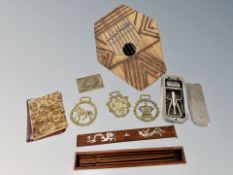 A group of collectables including Rolls safety razor in box,