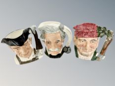 Three Royal Doulton character jugs - Williamsburg gunsmith D6573,