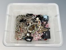 A collection of costume jewellery,
