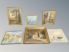 E Beltoft : Cobbled courtyard,