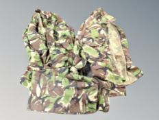 A box of army camouflage clothing