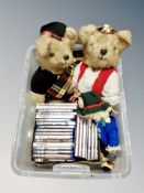 A box of two teddy bears,