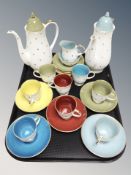 Twenty one pieces of Susie Cooper tea china