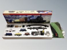A Hornby The Blue Highlander 00 gauge train set